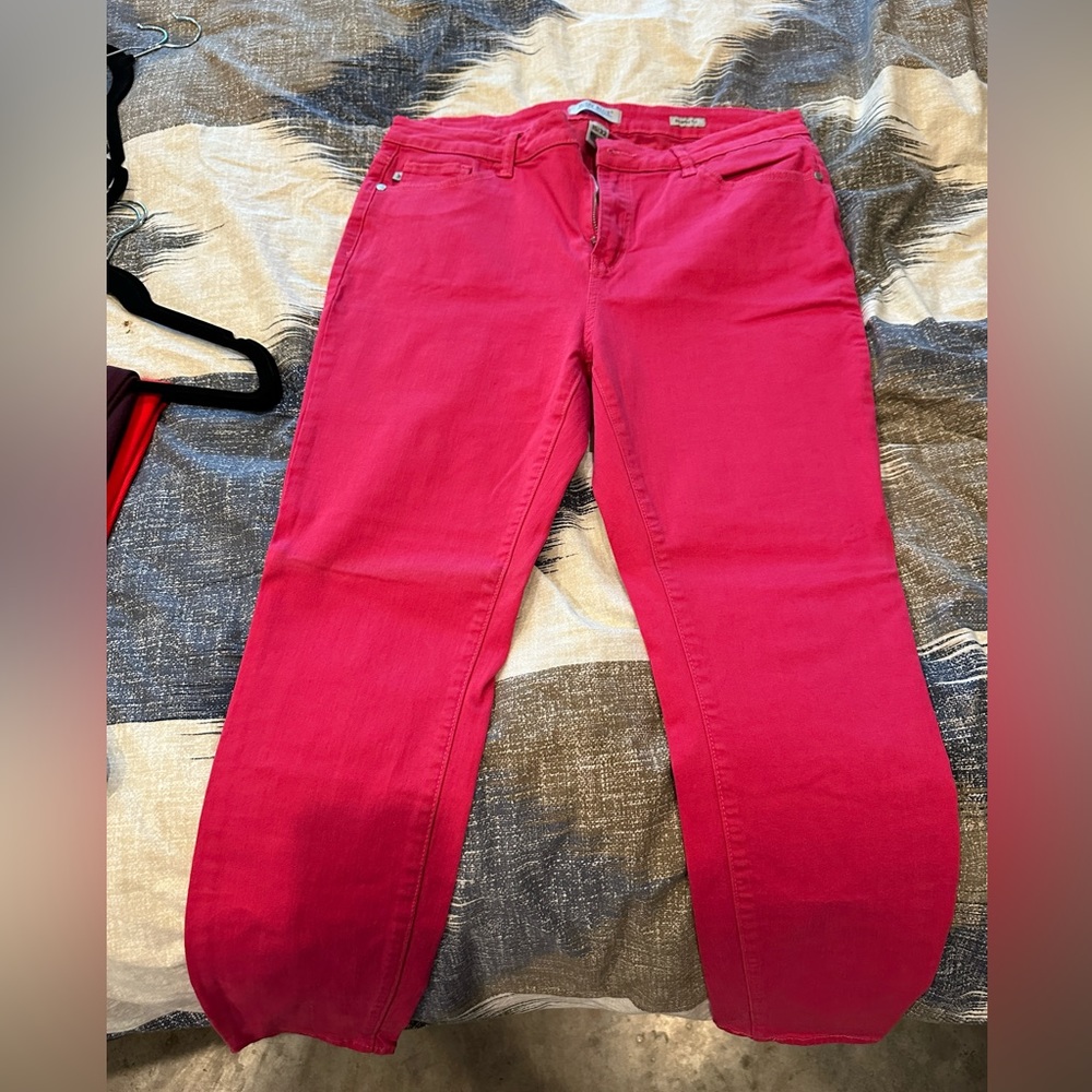 Judy Blue Women's Skinny Pants in Bold Pink